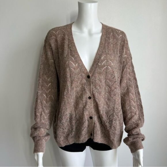 One Grey Day Sweaters - One Grey Day V Neck Oversized Cardigan - M